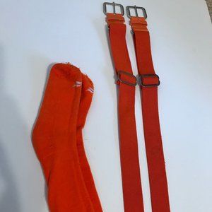 Unisex Kids Orange Baseball Socks and Belts (2)